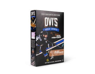 Capitals' captain Ovechkin launches limited-edition cereal at