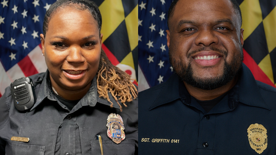 Seat Pleasant police officers reunited with twins they helped deliver