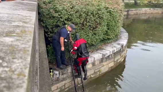 Scooter accident sends man into water at Tidal Basin