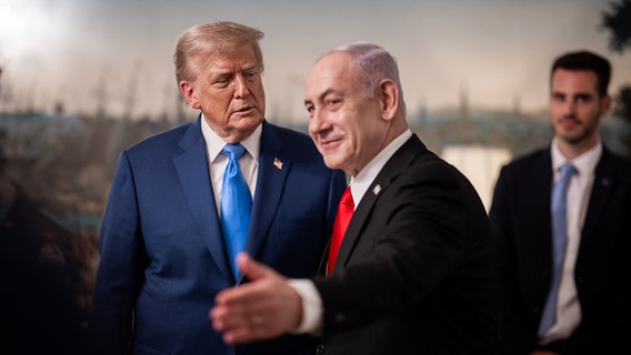 Trump, Netanyahu meet at White House amid calls to end war in Gaza