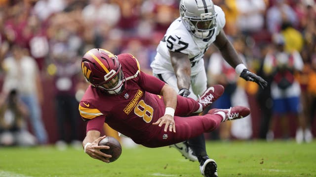 Commanders run past the Raiders 41-24