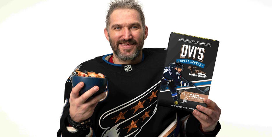 Capitals' captain Ovechkin launches limited-edition cereal at