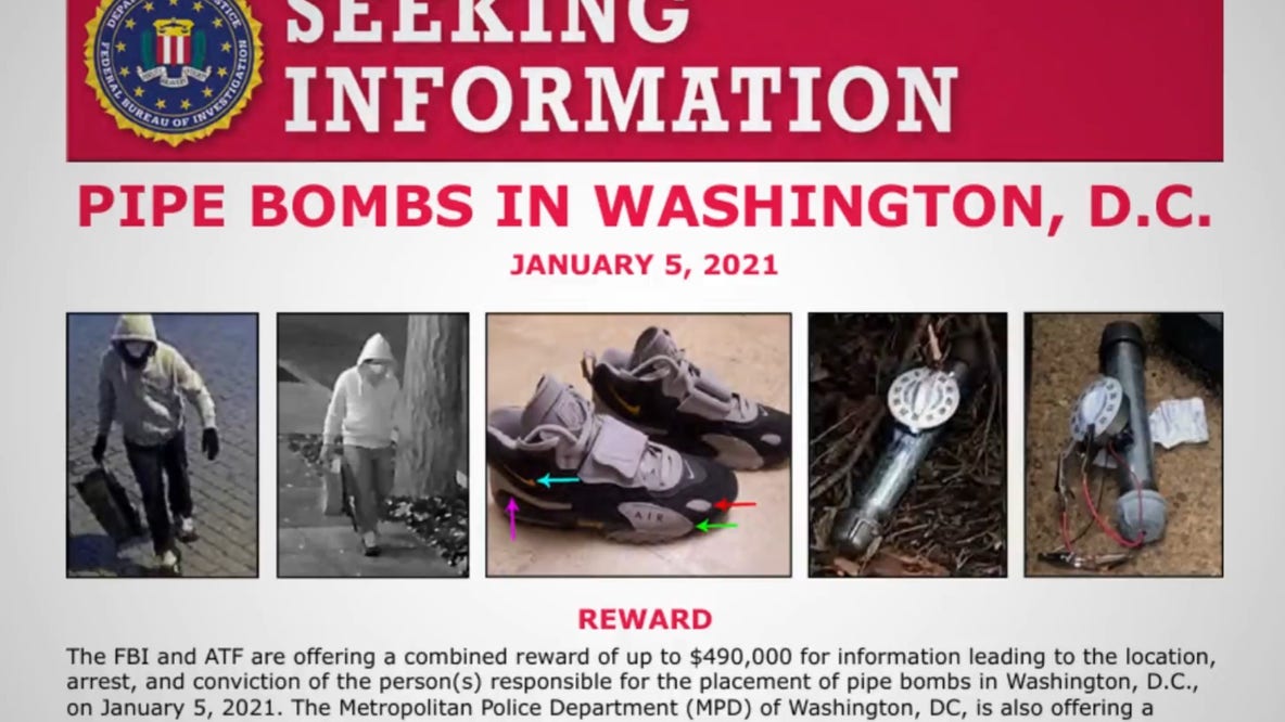 DC pipe bomber arrest: FBI takes man into custody over bombs planted before Jan. 6