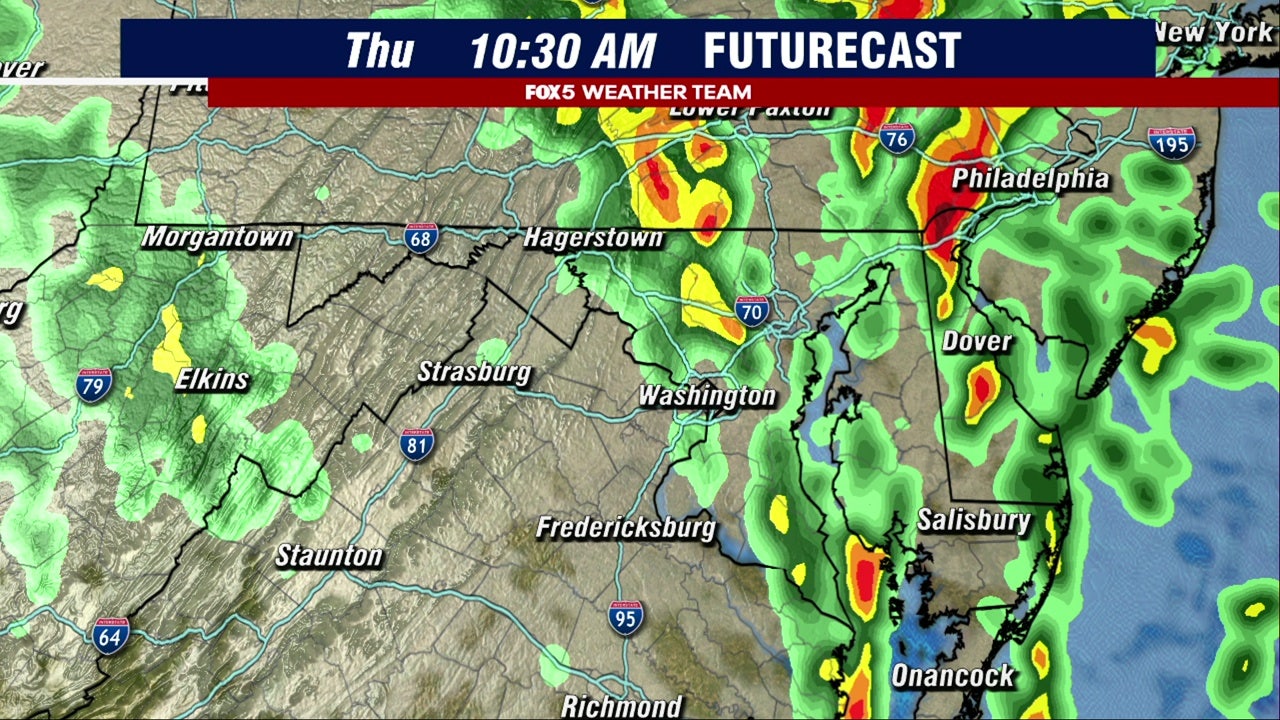 DC weather: Rain & storms Thursday morning; cool and dry Halloween