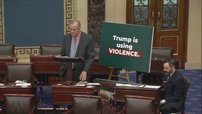 Senate Democrats hold the floor in shutdown fight