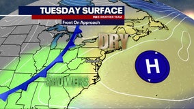 DC weather: Dry afternoon, evening showers possible Tuesday
