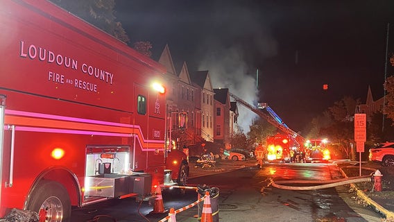 1 unaccounted for after 3-alarm fire rips through Loudoun County townhomes