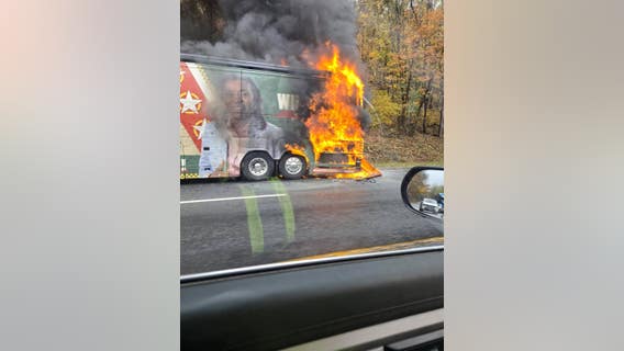 Winsome Earle-Sears bus catches fire in final days of campaign