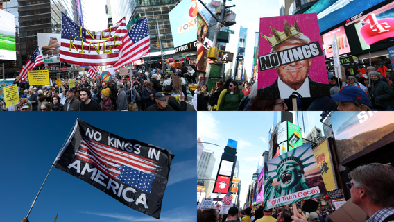 PHOTOS: Signs, posters created for No Kings Day protests in New York, DC