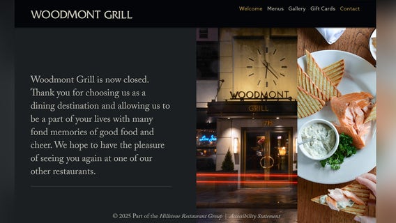 Woodmont Grill in Bethesda closes unexpectedly