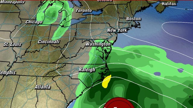 Nor’easter brings heavy rain and strong winds to DC region this weekend