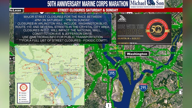 Marine Corps Marathon, Howard University Homecoming road closures and parking restrictions