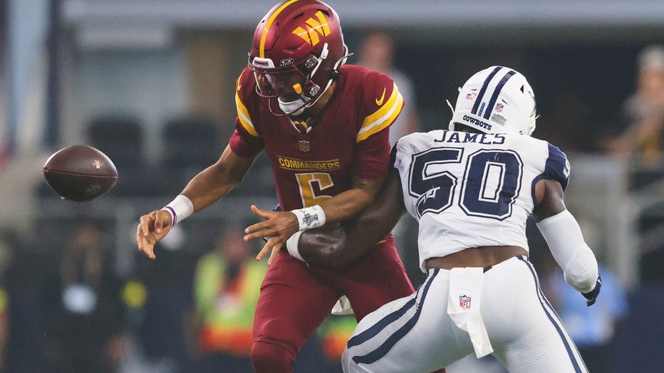 Commanders vs Cowboys: Jayden Daniels injured as Dallas beats