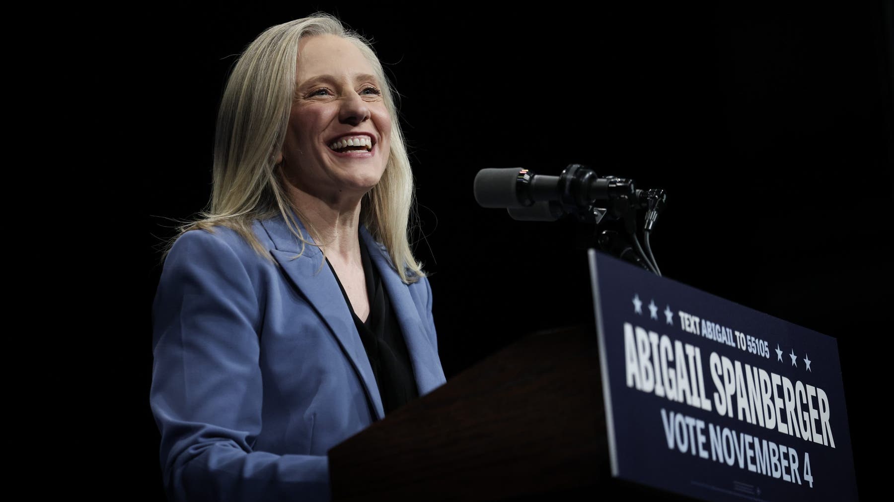 When does Abigail Spanberger take office as Virginia's first female governor?