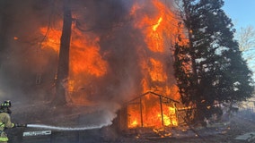 Flames engulf Fairfax County home