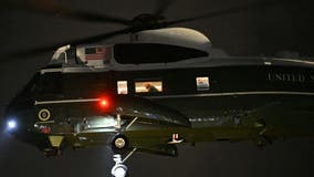 Trump attends Commanders-Lions game for 'Salute to Service'