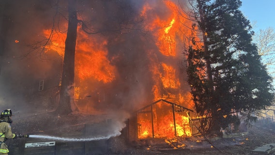 Flames engulf Fairfax County home