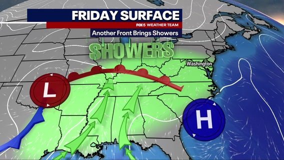 DC weather: Chance of rain Friday into weekend, sunshine returns Sunday