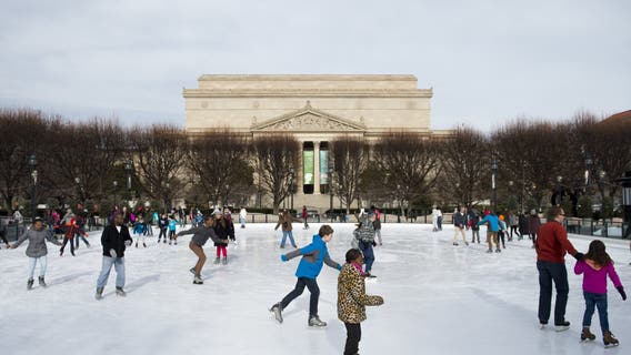 Ice skating returns to Sculpture Garden at National Gallery of Art