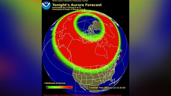 Northern lights in DC tonight: Aurora borealis forecast calls for possible return Wednesday