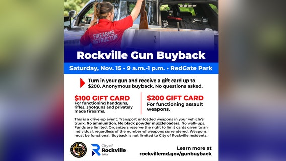 Montgomery County gun buyback targets firearms, ghost guns