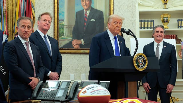 Trump to attend Commanders-Lions game for 'Salute to Service'