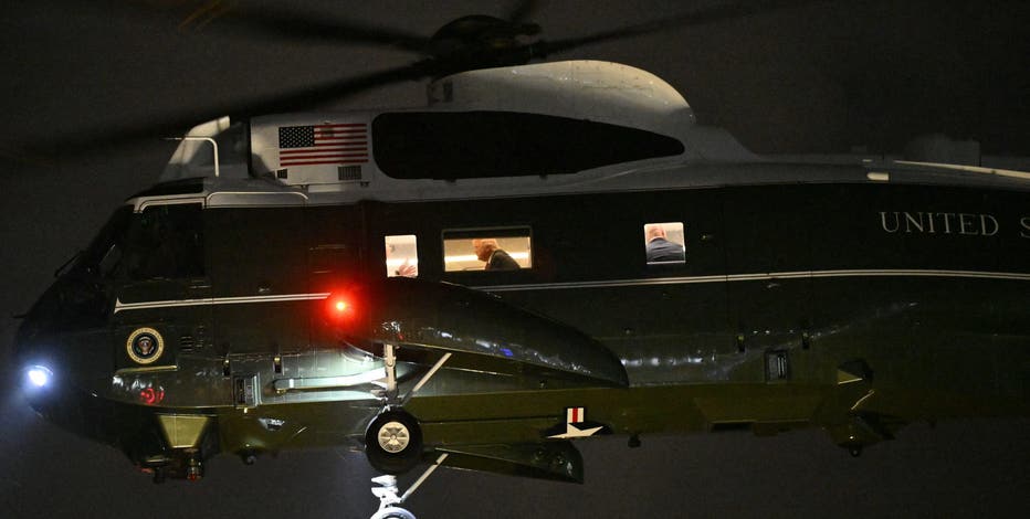 Trump attends Commanders-Lions game for 'Salute to Service'