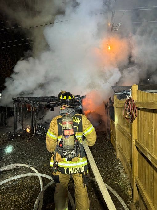 Transformer explosion, power line fire follow shed blaze in Loudoun County
