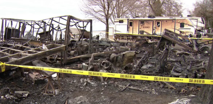 Maryland grandparents left devastated after fire tears through camper: 'This is their home'