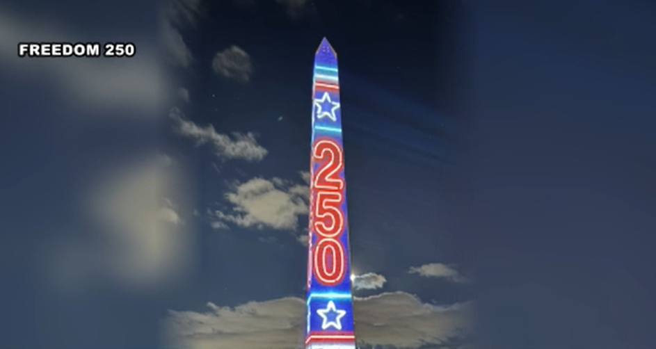 Freedom 250 display set to light up Washington Monument for New Year's Eve