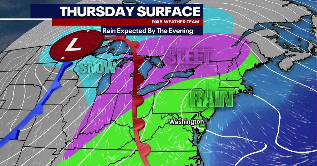 DC weather: Rain, gusty winds move in Thursday evening | FOX 5 DC