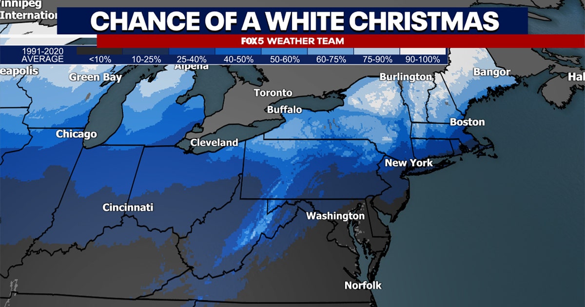 White Christmas in DC? Here are the chances the DMV sees snow for the ...