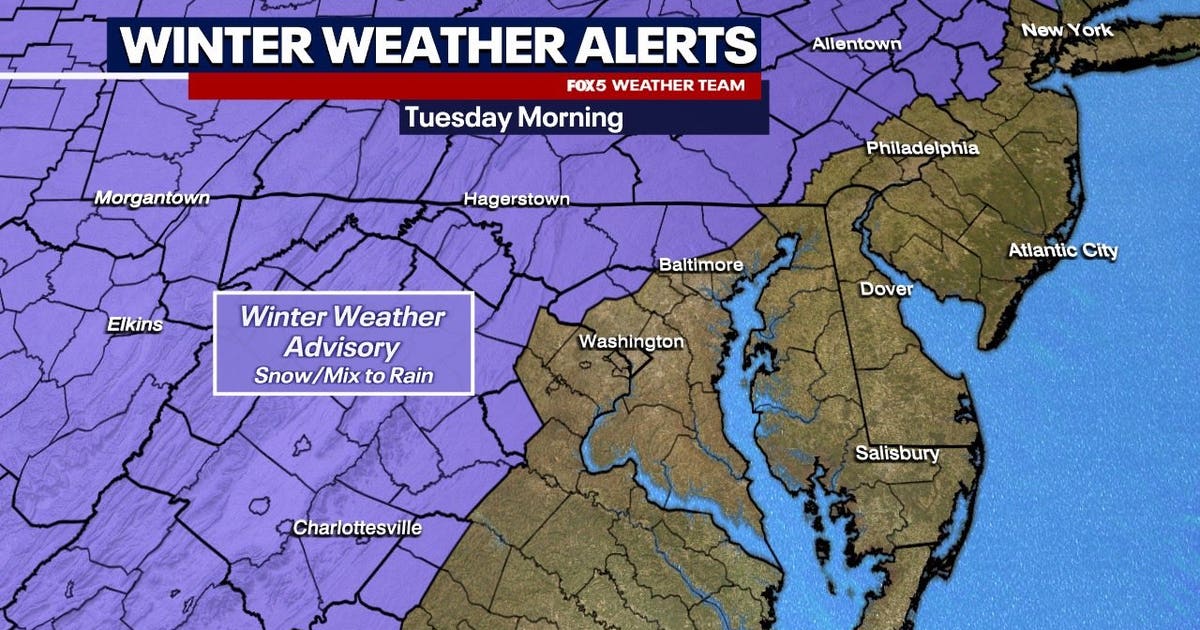 DC weather: Snow, sleet and rain bring wintry mix to region Tuesday ...