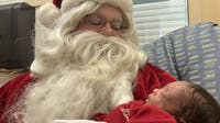 Santa brings holiday cheer to Maryland NICU babies, families