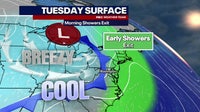 DC weather: Rain, light wintry mix early Tuesday; showers possible Christmas morning