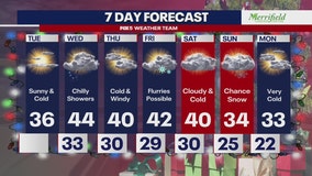 DC weather: Bitter cold Tuesday, chance of snow flurries late Friday