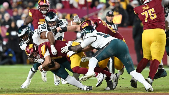 Commanders fall to Eagles 29–18; Philadelphia clinches second straight NFC East title