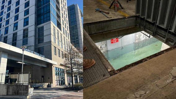 Massive water leak, power outages shut down parts of Georgia Ave. in Wheaton