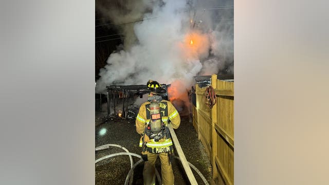 Transformer explosion, power line fire follow shed blaze in Loudoun County