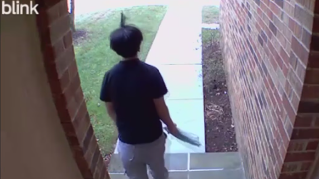 Montgomery County woman catches porch pirate on camera