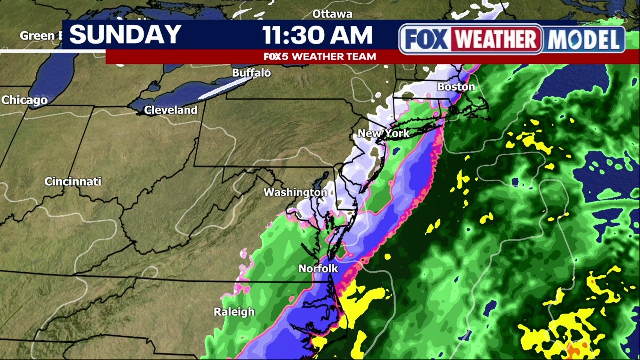 DC weather: Mixed snow, sleet Saturday; tracking coastal snow threat Sunday