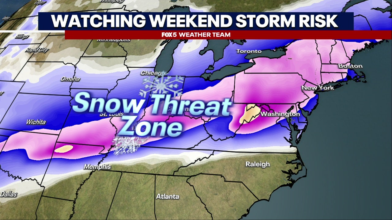 Winter Storm Watch Saturday into Monday as heavy snow threat builds in DC region