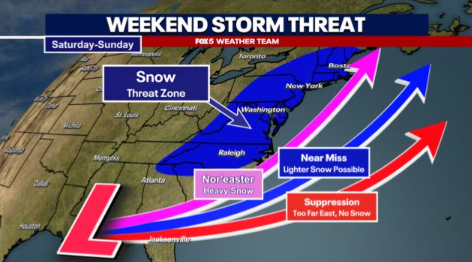 More snow? Another round of winter weather could hit the DMV this weekend