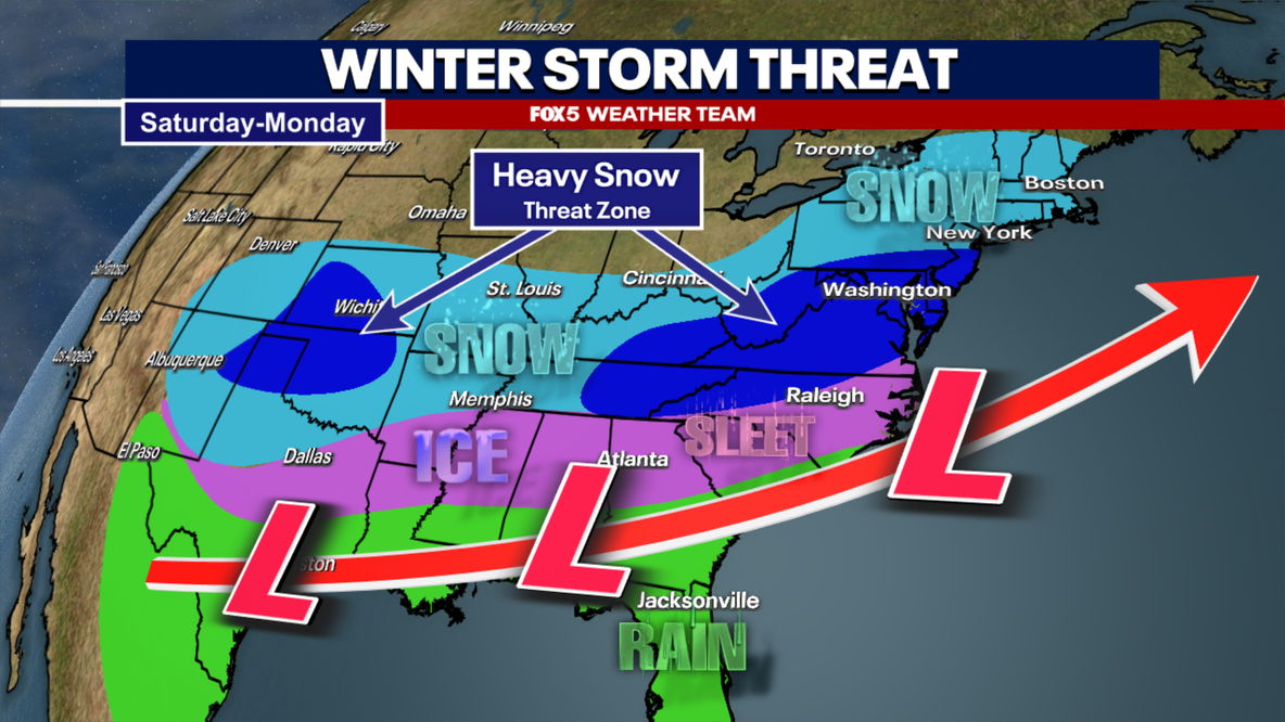 Snow storm threat: What to know about the winter weather expected in the DMV this week