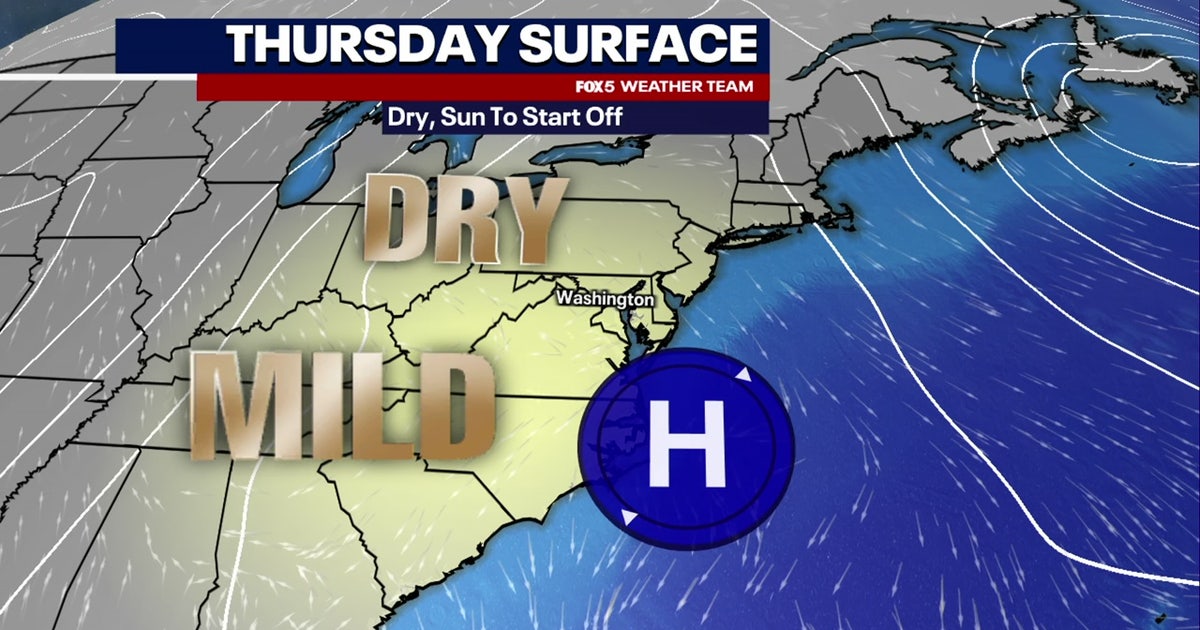 DC weather: Dry, mild Thursday with highs in mid 50s; rainy start to ...