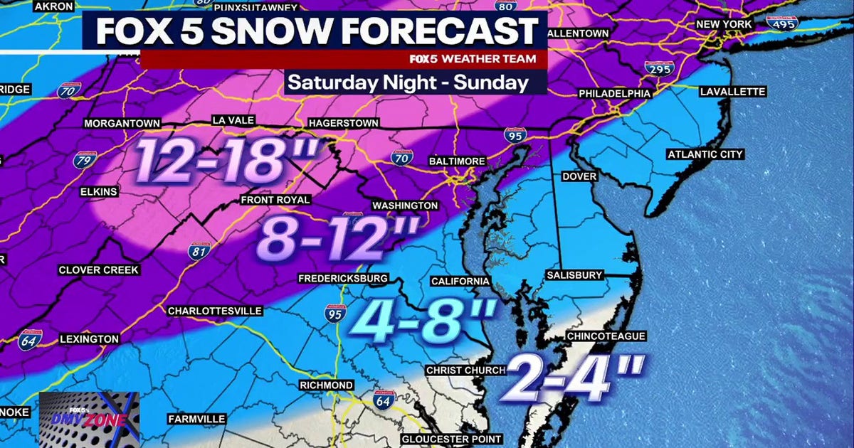 DC Winter Storm: How much snow will we get? | FOX 5 DC
