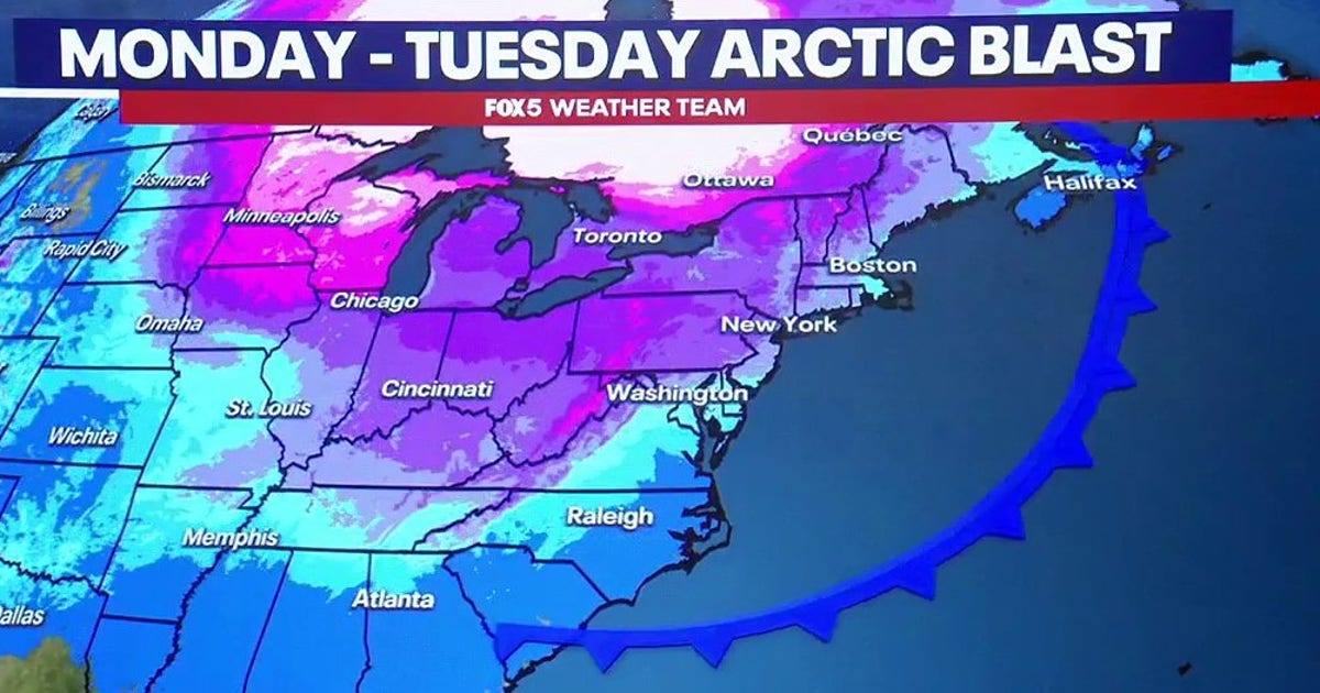 DC Weather: Arctic blast bringing frigid temperatures this week | FOX 5 DC
