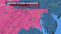 Winter storm warning issued for entire DMV area: National Weather Service