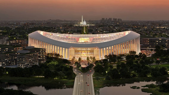 Washington Commanders unveil initial renderings of new stadium design for RFK site