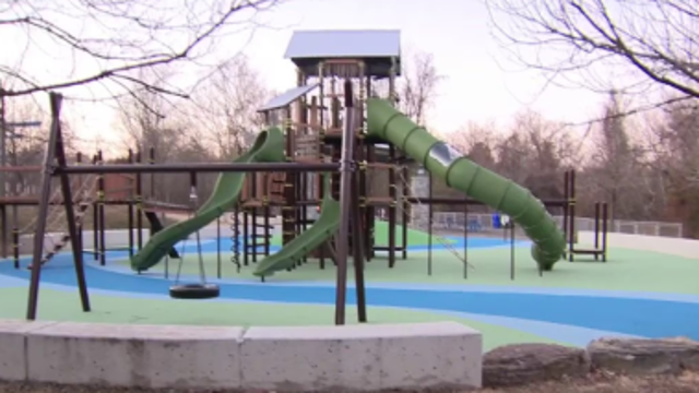 Potomac community playground reopens nearly 2 years after being burned down in arson fire